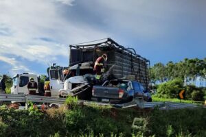 Acidente deixou pelo menos um morto na BR-163