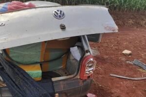 Vítima foi arremessada de carro 