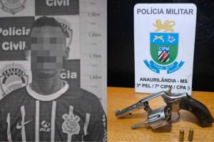 Suspeito é baleado ao entrar em confronto com a PM e depois preso em Anaurilândia