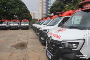 A nova frota é composta por 14 ambulâncias