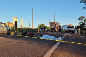 Motociclista morreu após ser atropelado