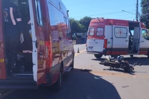 Motociclista se envolveu no acidente