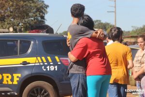 Esposa foi amparada pela mãe e familiares