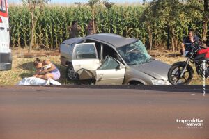 Batida entre carros deixa uma pessoa morta na BR-262, em Campo Grande (vídeo)