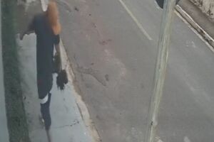 Câmera flagra homem furtando plantas da frente de residência em Corumbá (vídeo)