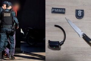 Suspeito foi preso em flagrante pela PM