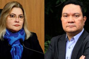 Crhistinne Maymone e Ricardo Senna fazem parte da comitiva 