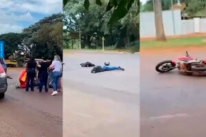 Motociclista morre em acidente com caminhão em Sidrolândia (vídeo)