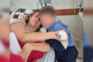 Selma recebeu a visita dos familiares enquanto permanece internada