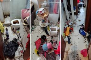 Influencer golpista com 1 mi de seguidores deixa filho sujo de fezes (vídeo)