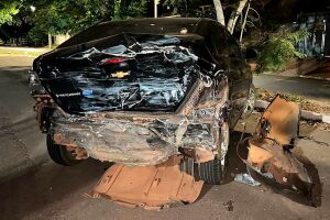 Família busca motorista fujão após bater em carro estacionado no Universitário (vídeo)