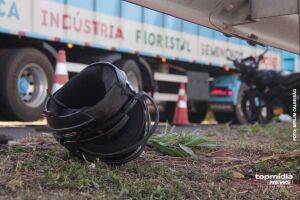 Morre motociclista de aplicativo envolvido em acidente com picape em Campo Grande