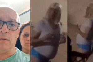 As imagens viralizaram nas redes sociais na segunda-feira