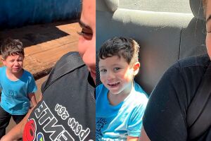 Cansado da vida a pé, garoto faz drama para ir embora da escola de carro de app na Moreninha (vídeo)