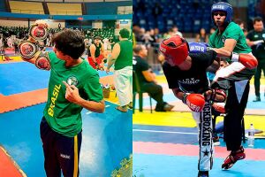 Atleta e professor de kickboxing e karatê, Marcos Coltro Junior