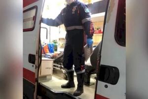 A vítima foi socorrida 