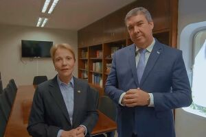 Tereza Cristina e Eduardo Riedel agoram integram o mesmo partido, o Progressista