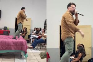 Pastor leva cama para igreja em ato simbólico e divide fiéis em Campo Grande (vídeo)