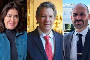 Pesquisa sugere Simone na frente de Haddad e Eduardo Bolsonaro