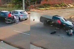 O acidente aconteceu na tarde de ontem