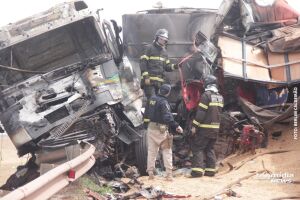 Motorista de carreta morre preso às ferragens no Macroanel rodoviário (vídeo)