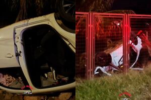 O acidente aconteceu logo após o roubo