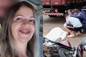 Filhos choram sobre o corpo da mãe vítima de acidente com caminhão na Moreninha (vídeo)