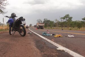 Mulher perde a perna em acidente gravíssimo no Macroanel Rodoviário em Campo Grande (vídeo)