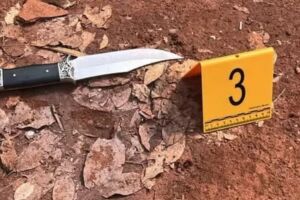 Faca utilizada no crime