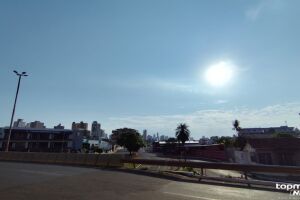 Frente fria traz chance de chuvas, mas máximas ainda alcançam os 37°C em MS