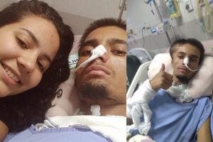 Com filha pequena e sem renda, esposa realiza almo&ccedil;o solid&aacute;rio por marido acidentado na Tamandar&eacute;