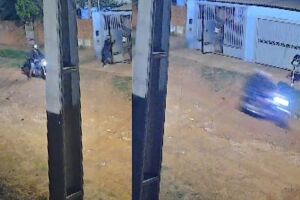 Jovem é emboscado e leva três tiros no Caiobá (vídeo)