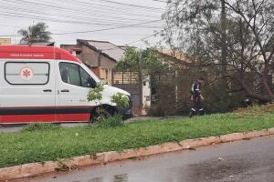 Motociclista é atingido por árvore durante temporal na Avenida Marajoara