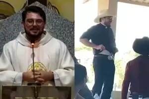Padre leiloa cueca por R$ 3 mil em evento religioso (vídeo)