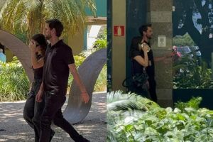 Mel Maia se despede da mãe, Débora Maia, em velório no Rio