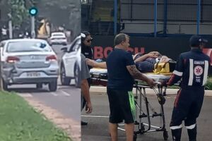 O acidente aconteceu na manhã de hoje