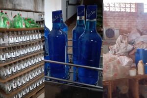 Fábrica clandestina de bebidas alcoólicas é interditada e dono vai preso em Terenos
