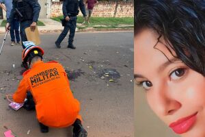 Câmera flagrou ônibus atropelando estudante de enfermagem em Coxim (vídeo)