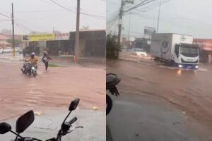 águas tomam centro da capital