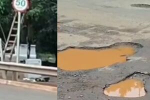 Com lagoas nas ruas de Campo Grande, prefeitura é vista ativando novos radares