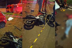 Motorista reage a assalto, atropela dupla e ladrão morre em Campo Grande (vídeo)