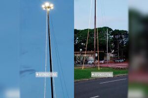 Morador ironiza Natal da prefeitura e flagra metade das luzes apagadas na Afonso Pena (v&iacute;deo)