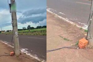 Fia&ccedil;&atilde;o improvisada em obra da prefeitura coloca pedestres em risco na Pra&ccedil;a do Papa (v&iacute;deo)