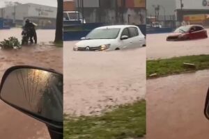 Via alagou pelo segundo dia 