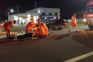 Crian&ccedil;a fratura o bra&ccedil;o em acidente entre bike el&eacute;trica e motocicleta em Jardim 