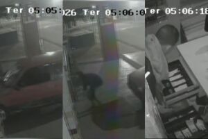 Carro furtado em frente de casa &eacute; usado em invas&atilde;o a farm&aacute;cia no Itamarac&aacute; (v&iacute;deo)