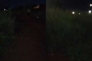 Sem ilumina&ccedil;&atilde;o adequada e limpeza, matagal toma conta das ruas no bairro Rancho Alegre e dificultam passagem de moradores durante a noite