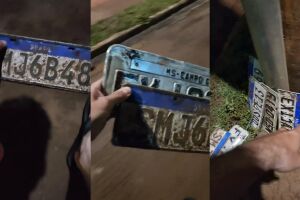 A chuva causou danos aos motoristas de Campo Grande