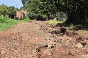 Moradores do Jardim Col&uacute;mbia enfrentam ruas destru&iacute;das e &aacute;rvore condenada