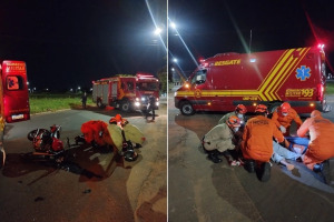 Motorista foge de acidente com moto e deixa jovem ferido em Nova Andradina 